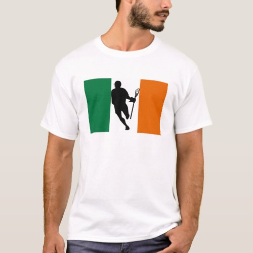 Lacrosse Flag IRock Ireland T_Shirt
