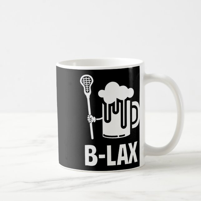 Lacrosse Funny Gift Men Coach Beer Lover B-lex  Coffee Mug (Right)