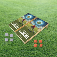 Lacrosse Game Custom Cornhole Set