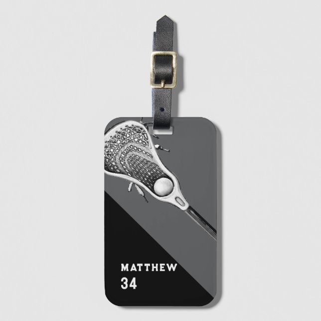 Lacrosse Gear Bag Luggage Tag (Front Vertical)