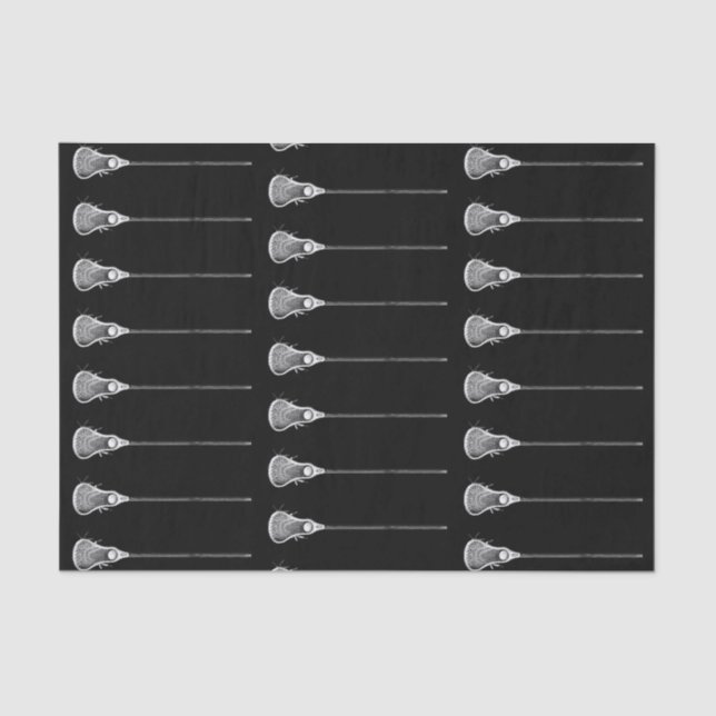 Lacrosse Gift Black Tissue Paper (Front)