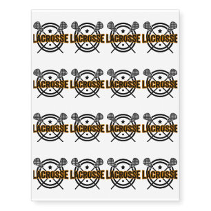 Lacrosse Gift Temporary Tattoos