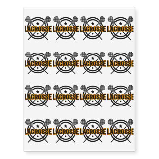 Lacrosse Gift Temporary Tattoos