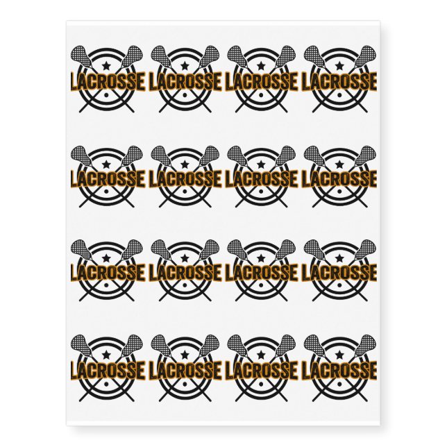 Lacrosse Gift Temporary Tattoos (Front)