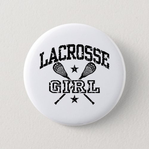 Lacrosse Girl Button