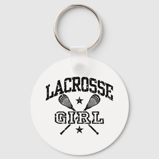 Lacrosse Girl Keychain (Front)