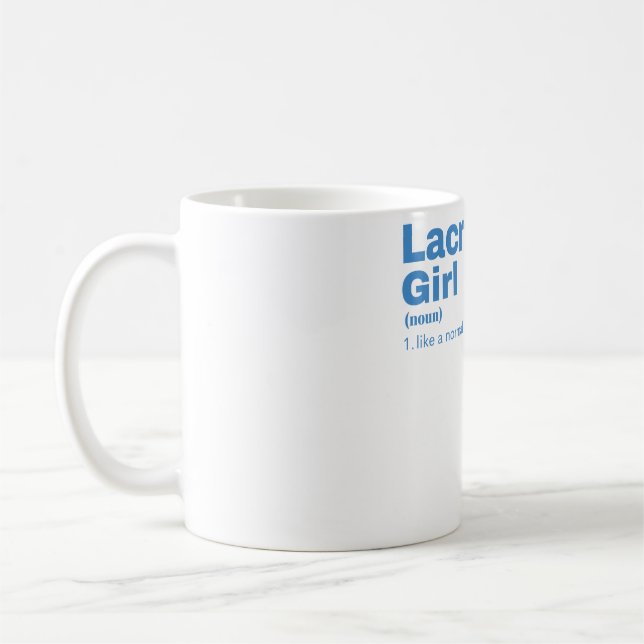 Lacrosse Girl - Lacrosse Coffee Mug (Left)