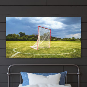 Lacrosse Goal Vibrant Outdoor Scenic Photo Canvas Print