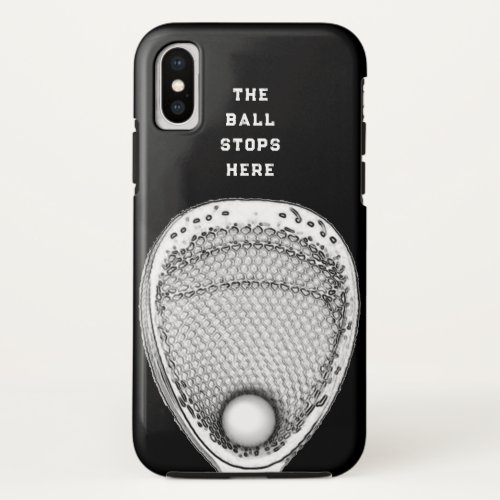 Lacrosse Goalie iPhone XS Case