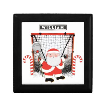 Lacrosse Goalie Christmas Gift Box by lacrosseshop at Zazzle