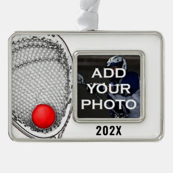Lacrosse Goalie Collectible Christmas Ornament by christmastee at Zazzle