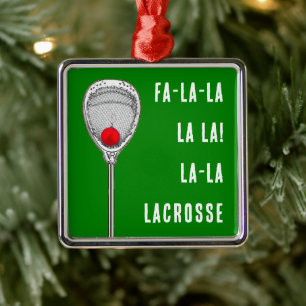 Lacrosse Goalie Collectible Metal Ornament