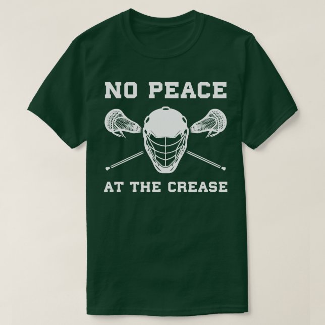 Lacrosse Goalie Crease Funny Lax T-Shirt (Design Front)