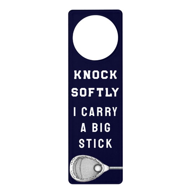 Lacrosse Goalie Door Hanger (Front)