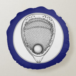 Lacrosse Goalie Gift Round Pillow