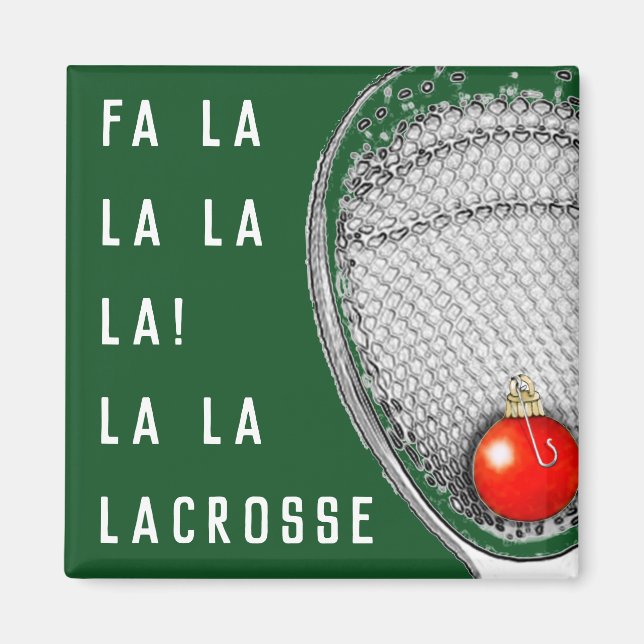 Lacrosse Goalie Holiday Gifts Magnet (Front)