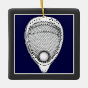 Lacrosse Goalie Keepsake Ceramic Ornament