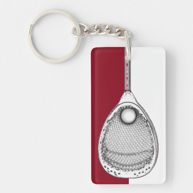 Lacrosse Goalie Keepsake Keychain (Front)