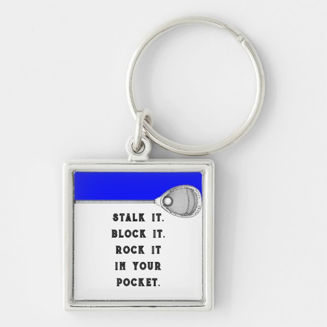 Lacrosse Goalie Keychain (Front)