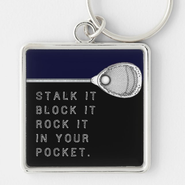 Lacrosse Goalie Keychain (Front)