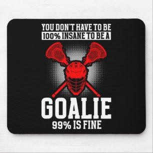 Lacrosse Goalie Lacrosse Gloves Stick Lax Goalie 1 Mouse Pad