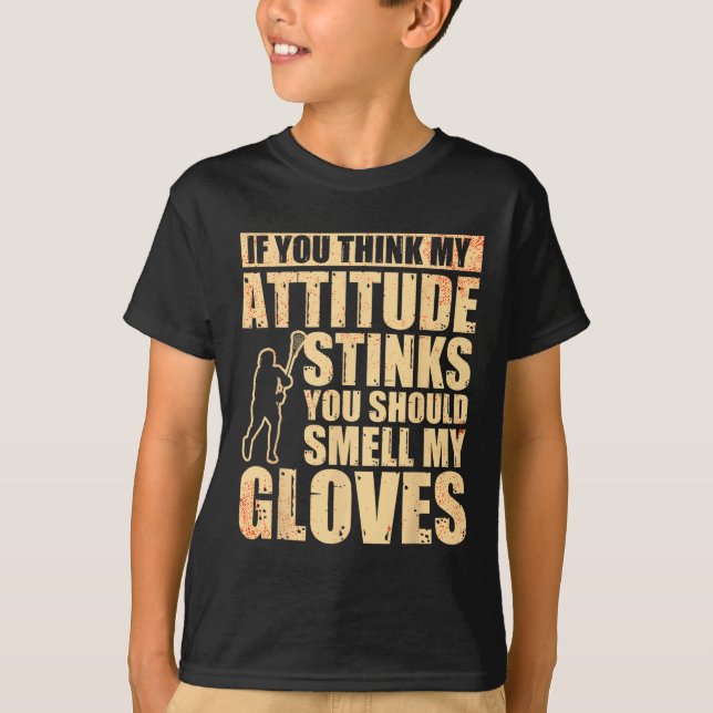 Lacrosse Goalie Lacrosse Gloves Stick Lax Goalie  T-Shirt (Front)
