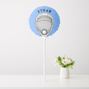 Lacrosse Goalie Light Blue Balloon