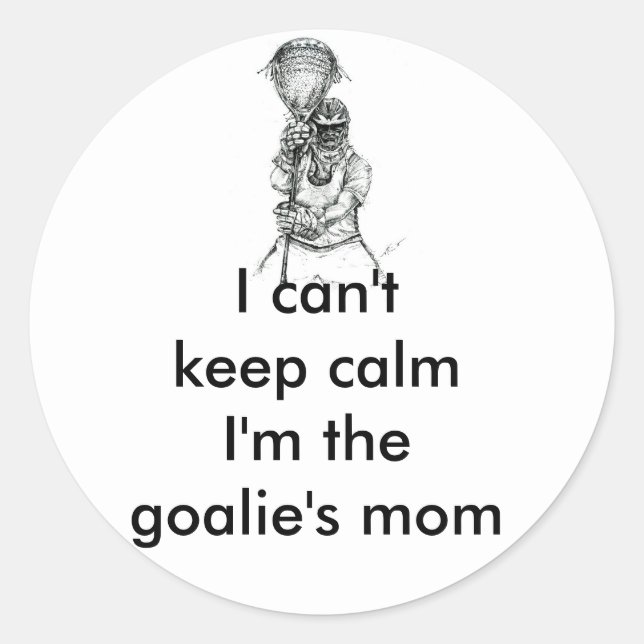 Lacrosse Goalie Mom Sticker (Front)