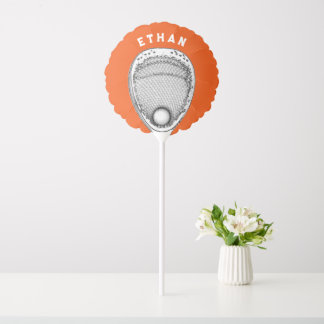 Lacrosse Goalie Orange Balloon