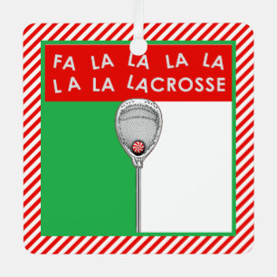Lacrosse Goalie Personalized Gift Metal Ornament