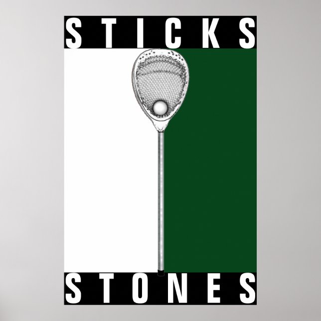 Lacrosse Goalie Poster (Front)