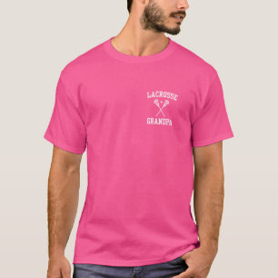 Lacrosse Grandpa Left Chest Lacrosse Player Lax Gr T-Shirt