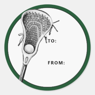 Lacrosse Green Gift Tag