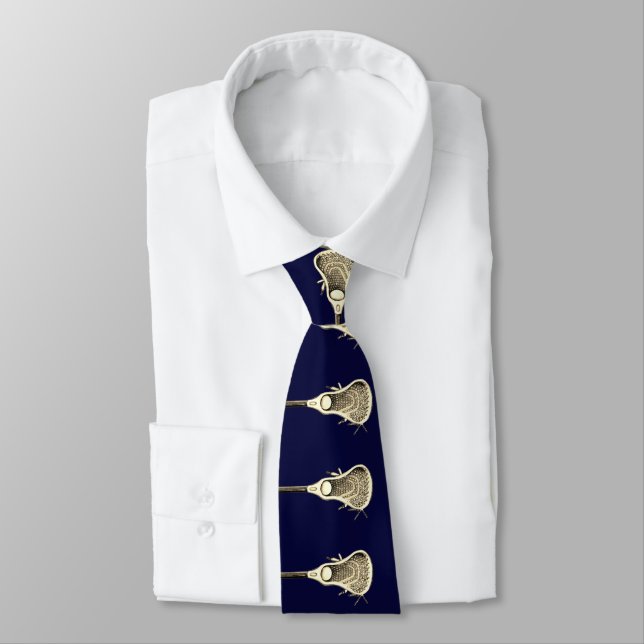 Lacrosse Guy Neck Tie (Tied)
