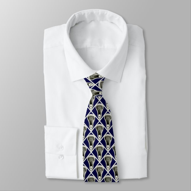 Lacrosse Guy Neck Tie (Tied)