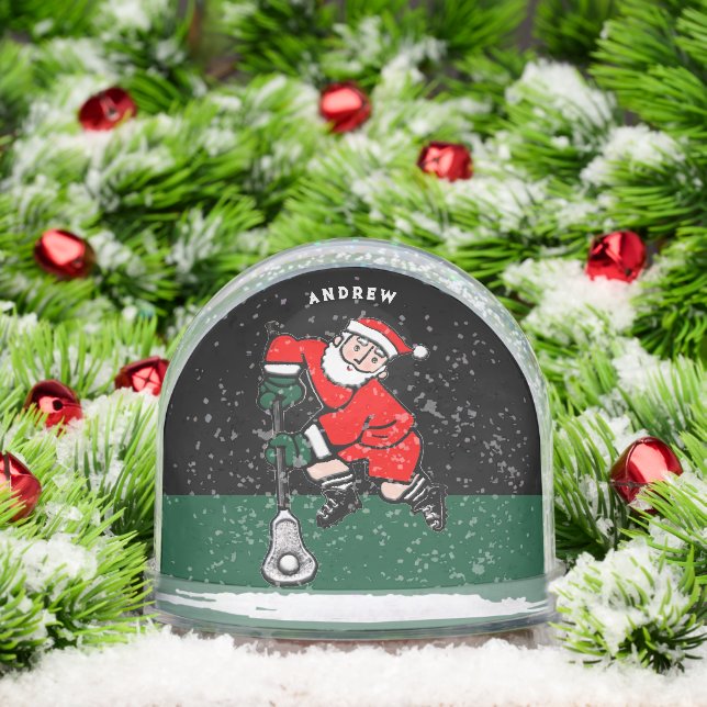 Lacrosse Holiday Gift Snow Globe (Christmas)