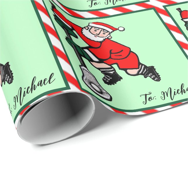 Lacrosse Holiday Gift Wrapping Paper (Roll Corner)