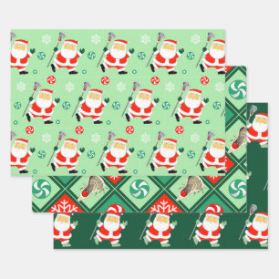 Lacrosse Holiday Gift Wrapping Paper