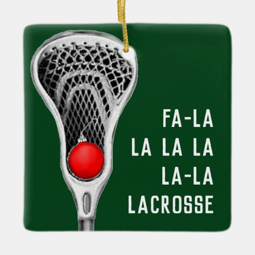 Lacrosse Holiday Gifts Ceramic Ornament