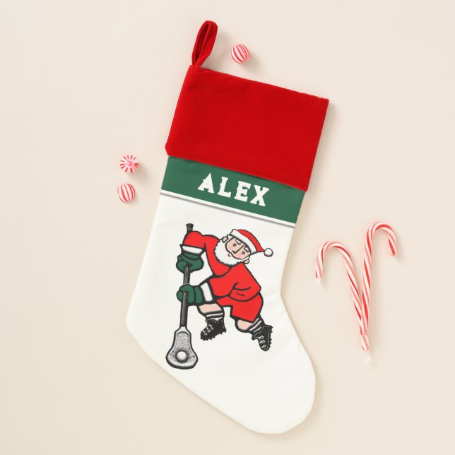 Lacrosse Holiday Gifts Christmas Stocking (Front)