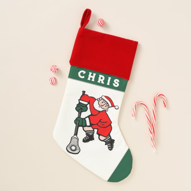 Lacrosse Holiday Gifts Christmas Stocking (Front)