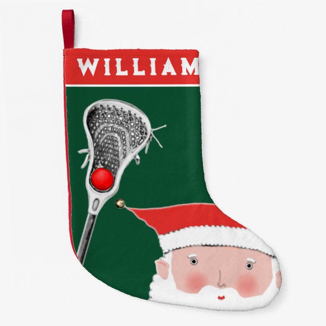Lacrosse Holiday Gifts Large Christmas Stocking (Front)
