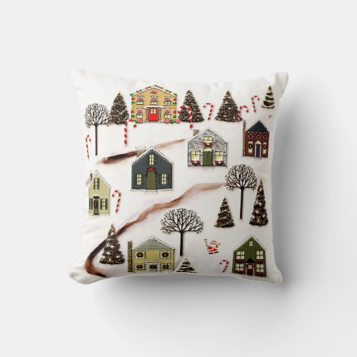 Lacrosse Holiday Gifts Throw Pillow