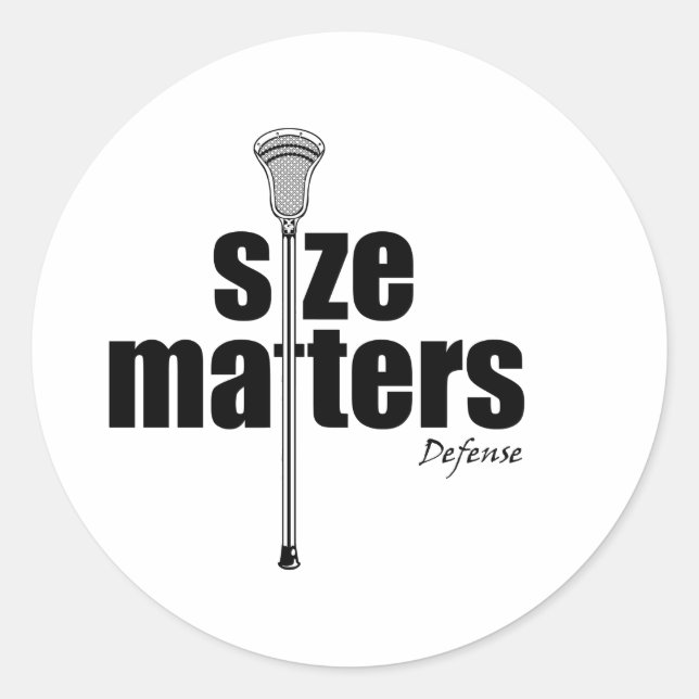 Lacrosse Humor SizeD Sticker (Front)