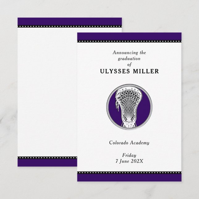 Lacrosse Invitation (Front/Back)