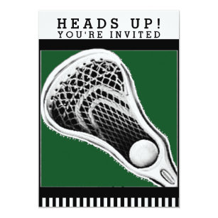 Lacrosse Party Invitations 8