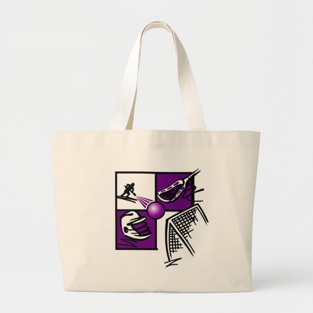 Lacrosse Large Tote Bag (Front)