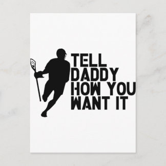 Lacrosse Lax Daddy Postcard