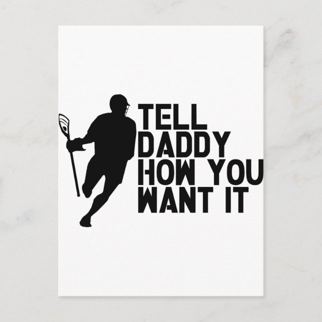 Lacrosse Lax Daddy Postcard (Front)