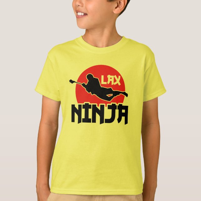 Lacrosse LAX Ninja Children's T-Shirt (Front)